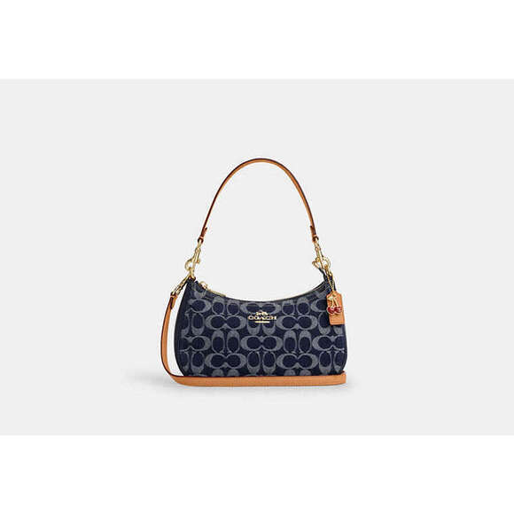 coach Teri Shoulder Bag In Signature Denim caf82 - Picture 1 of 10